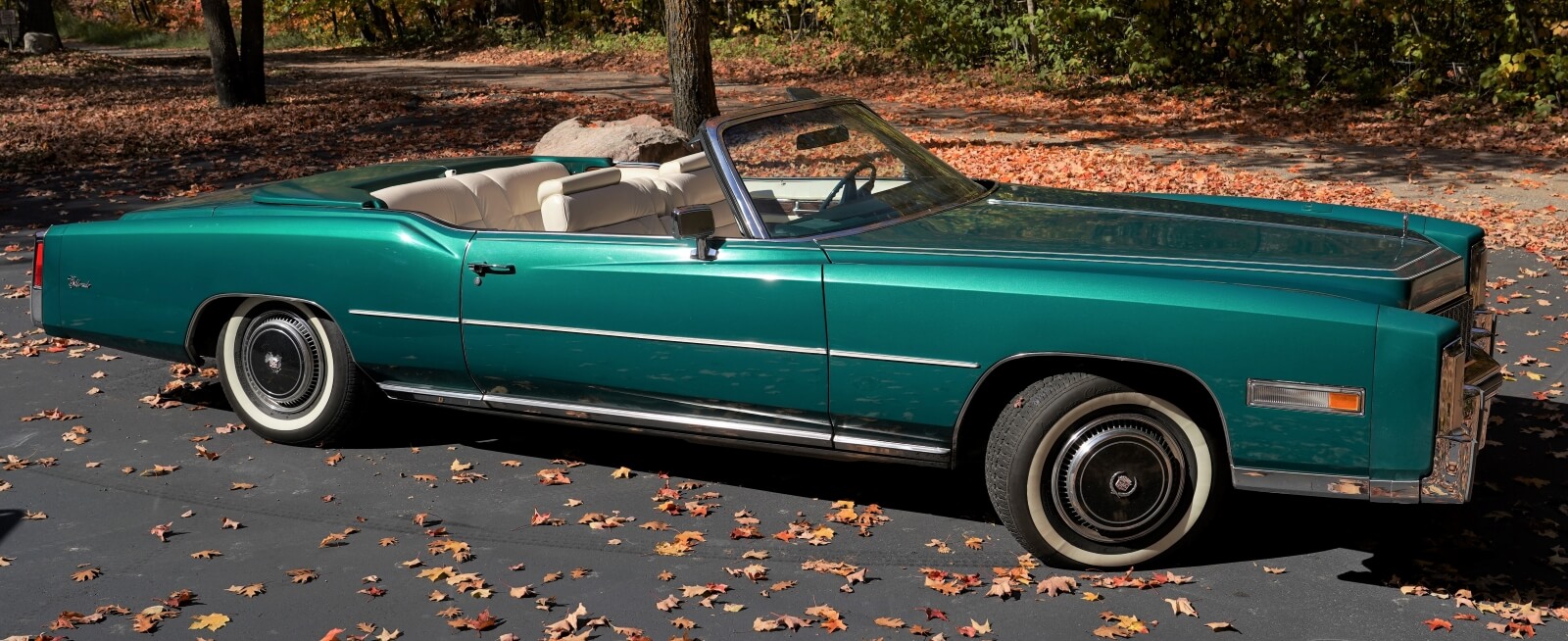 Faith and Neil Hensrud's 1976 Cadillac Eldorado, which was recently donated to the BSU Foundation