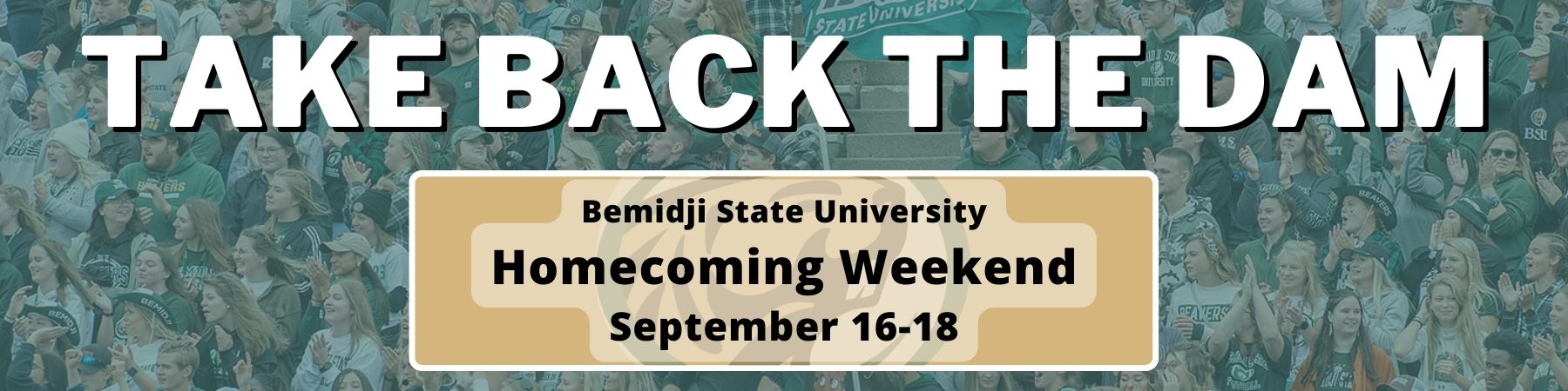 Homecoming Weekend September 16-18 Web banner